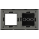  panel de interruptor con 3 botones y marco para 1 dispositivo